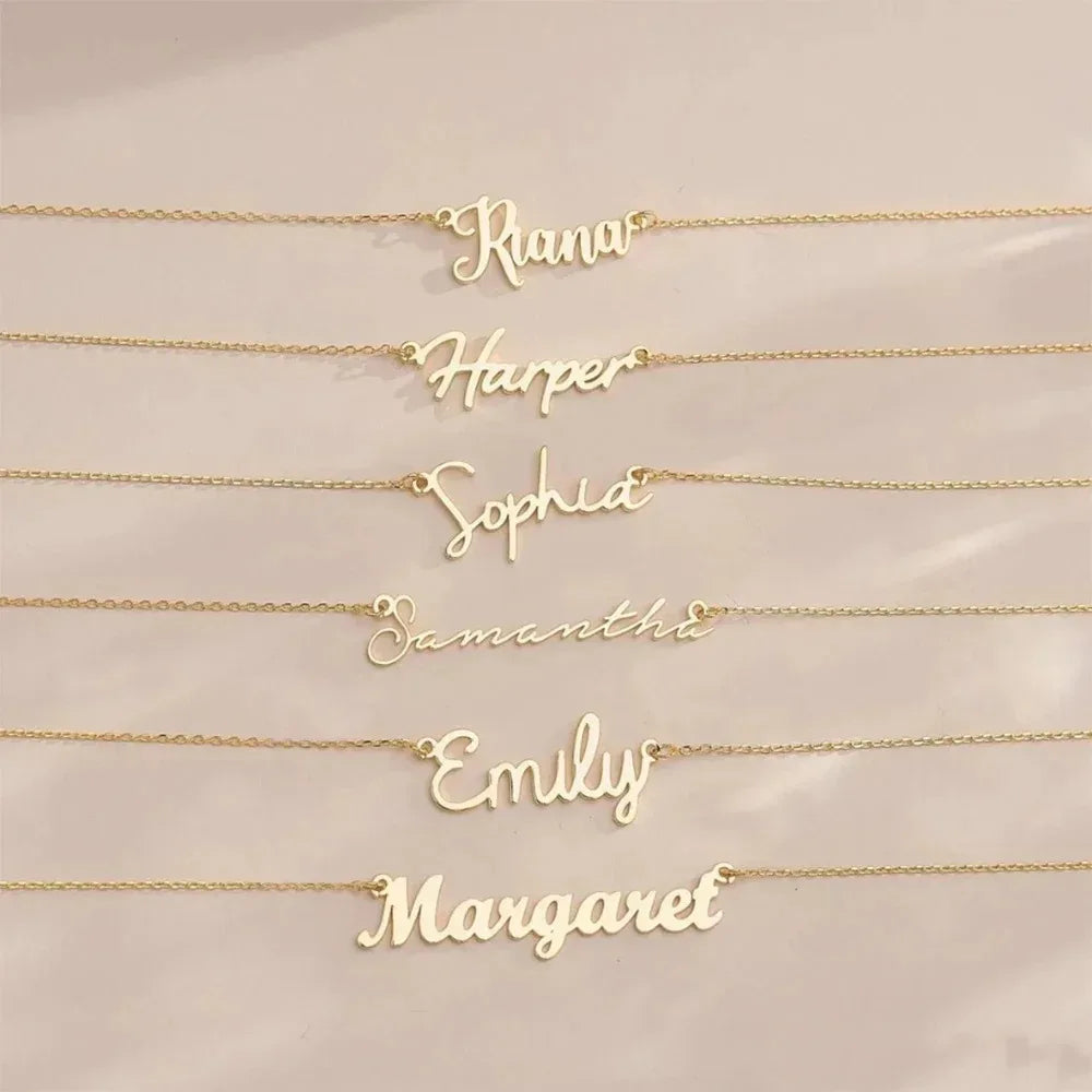 Personalized Stainless Steel Name Necklace – Custom Jewelry - Dazzling Beauty Solution