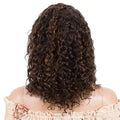 Curly T-Part Lace Front Wig – 13x4x1 Brazilian Human Hair, 180% Density (4 Colors, Middle & Side Part)