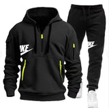 Men's 2-Piece Hoodie & Jogger Set - Long Sleeve Pullover Tracksuit