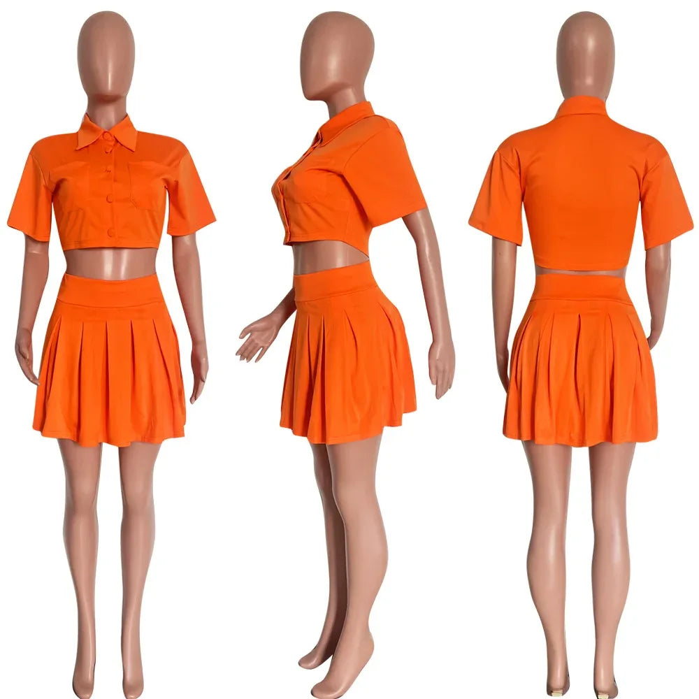Women's Two-Piece Summer Skirt Dress Set - Dazzling Beauty Solution