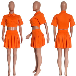 Women's Two-Piece Summer Skirt Dress Set - Dazzling Beauty Solution