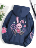 Oversized Printed Hip Hop Women's Hoodie - Dazzling Beauty Solution