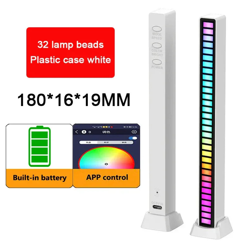 RGB Music Rhythm LED Light – Sound Reactive with App Control - Dazzling Beauty Solution