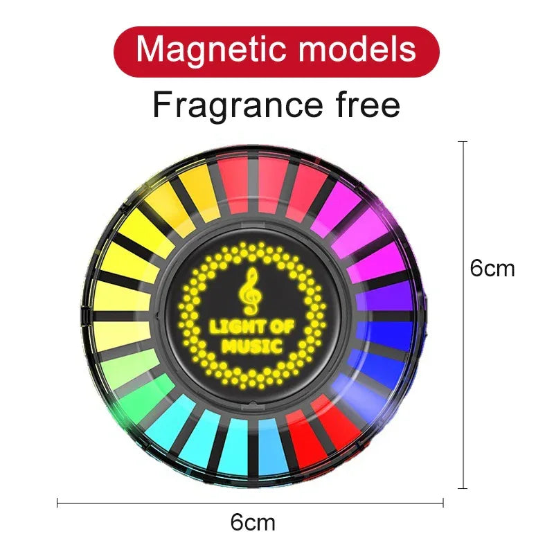 Vehicle Rhythm Fragrance LED Lamp – Sound-Controlled Ambient Light with App & Perfume - Dazzling Beauty Solution