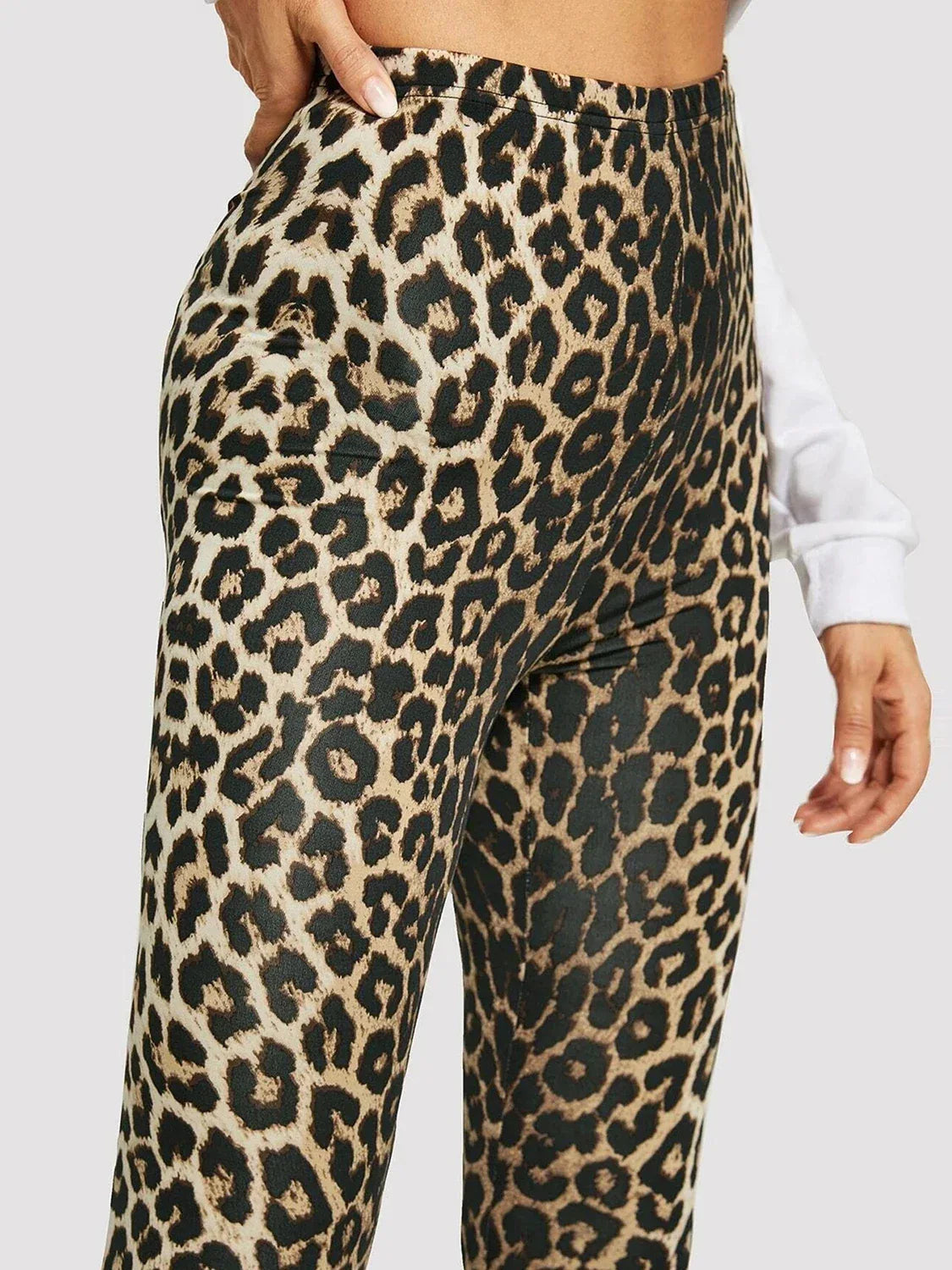 Women’s Leopard Print High-Waist Leggings – Push-Up Gym Pants - Dazzling Beauty Solution