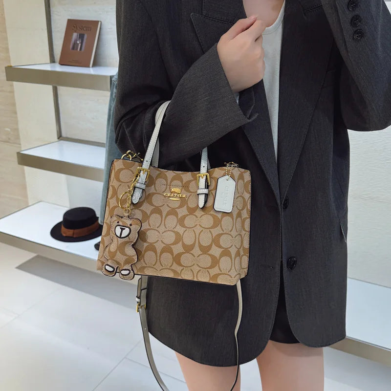 Designer New Luxury Fashion Handbag Women Casual Large Capacity Tote Bag Trendy Print Shoulder Crossbody Purse