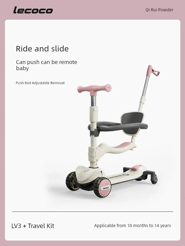 3-in-1 Kids Scooter & Ride-On for Ages 2-6 - Dazzling Beauty Solution