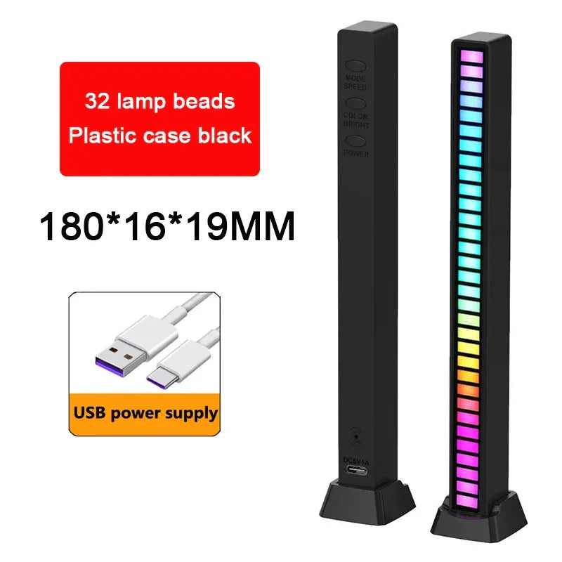 RGB Music Rhythm LED Light – Sound Reactive with App Control - Dazzling Beauty Solution