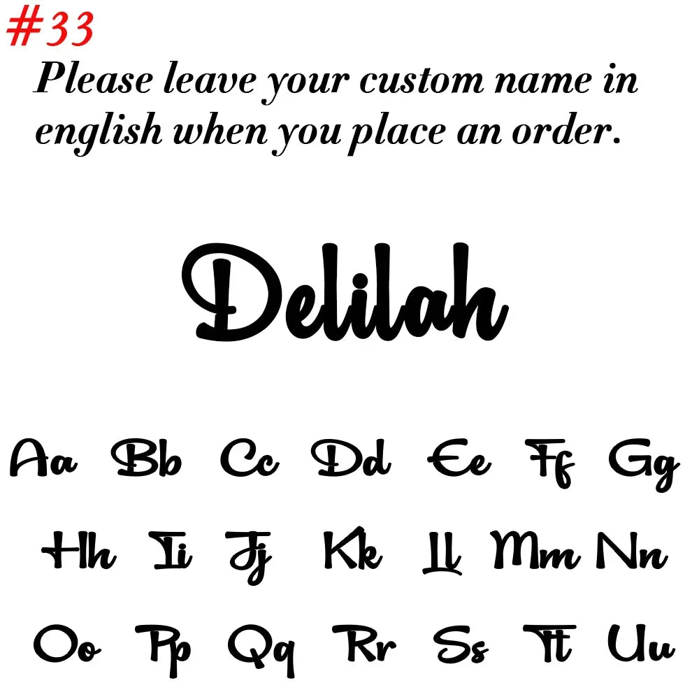Personalized Stainless Steel Name Necklace – Custom Jewelry - Dazzling Beauty Solution