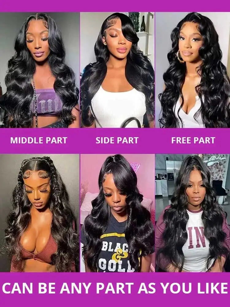 Raw Peruvian Body Wave HD Lace Front Wig | 100% Human Hair | 180% & 250% Density | 16–42 Inches