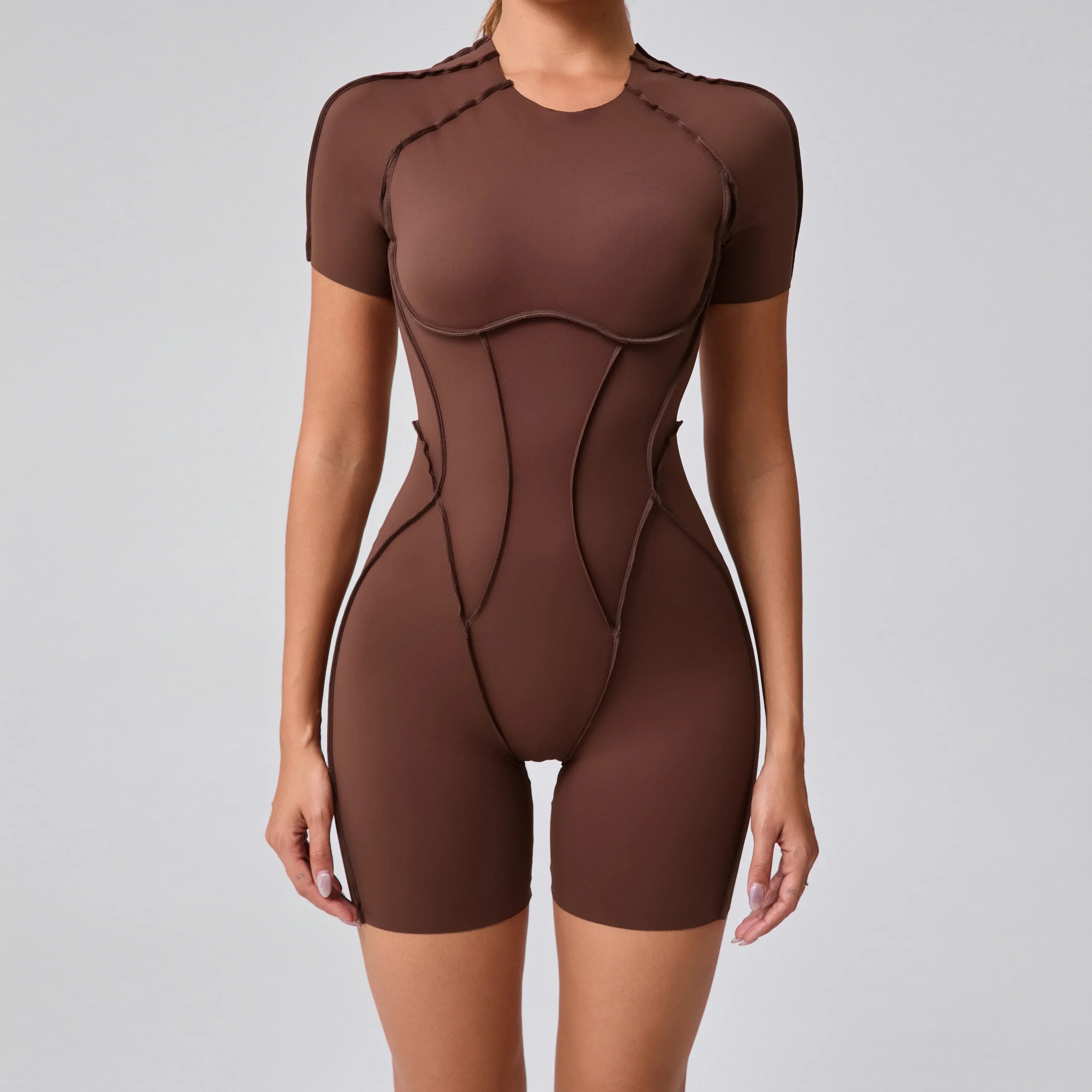 Women’s Backless Fitness Jumpsuit Set - Dazzling Beauty Solution