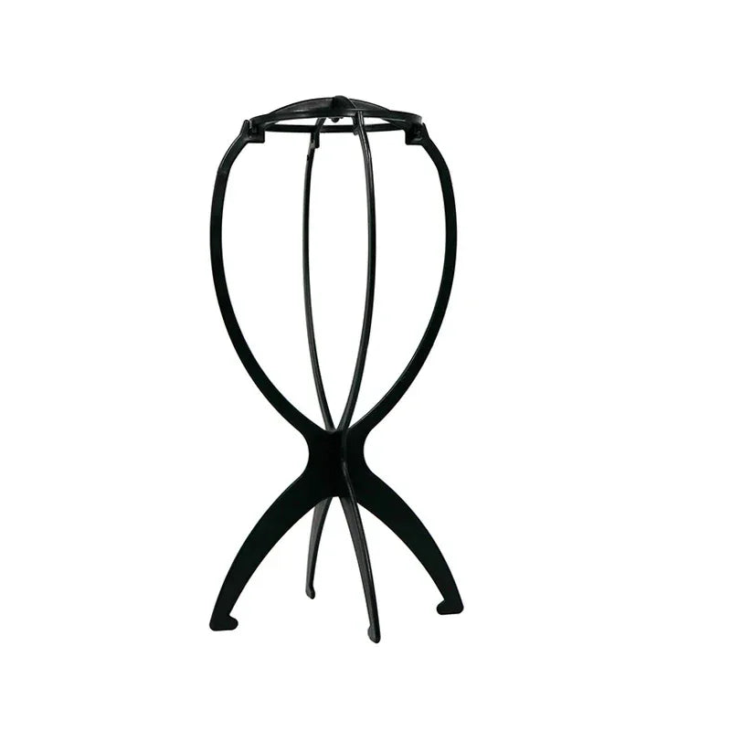 Nunify Plastic Wig Stand Portable Wig Head Stand Black Pink Wig Hang Holder Stand Durable Hair Display Tools Wig Accessories - Dazzling Beauty Solution