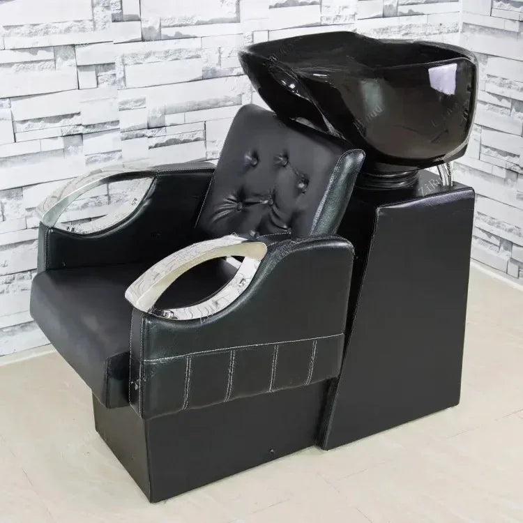 Space-Saving Semi Reclining Shampoo Chair - Dazzling Beauty Solution
