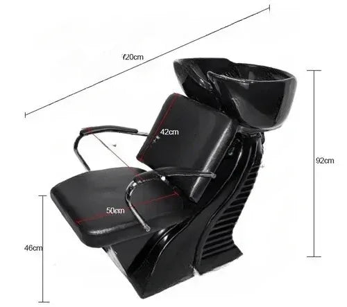 Space-Saving Semi Reclining Shampoo Chair - Dazzling Beauty Solution