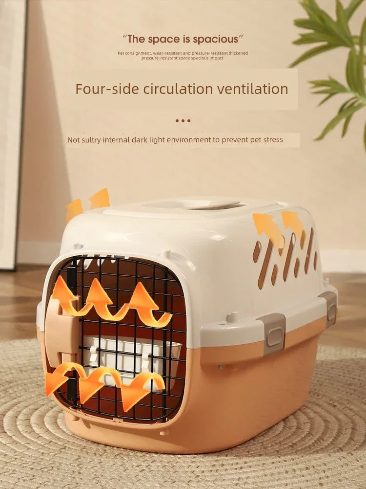 Portable Cat Flight Case & Dog Carrier - Dazzling Beauty Solution