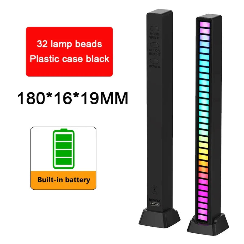 RGB Music Rhythm LED Light – Sound Reactive with App Control - Dazzling Beauty Solution
