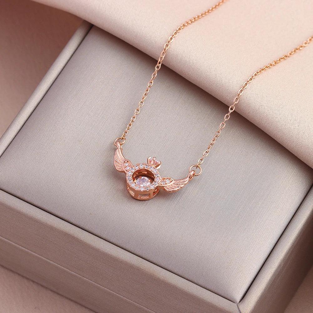 Sweet Sexy Beating Heart Pendant Necklace – Stainless Steel Luxury Jewelry - Dazzling Beauty Solution