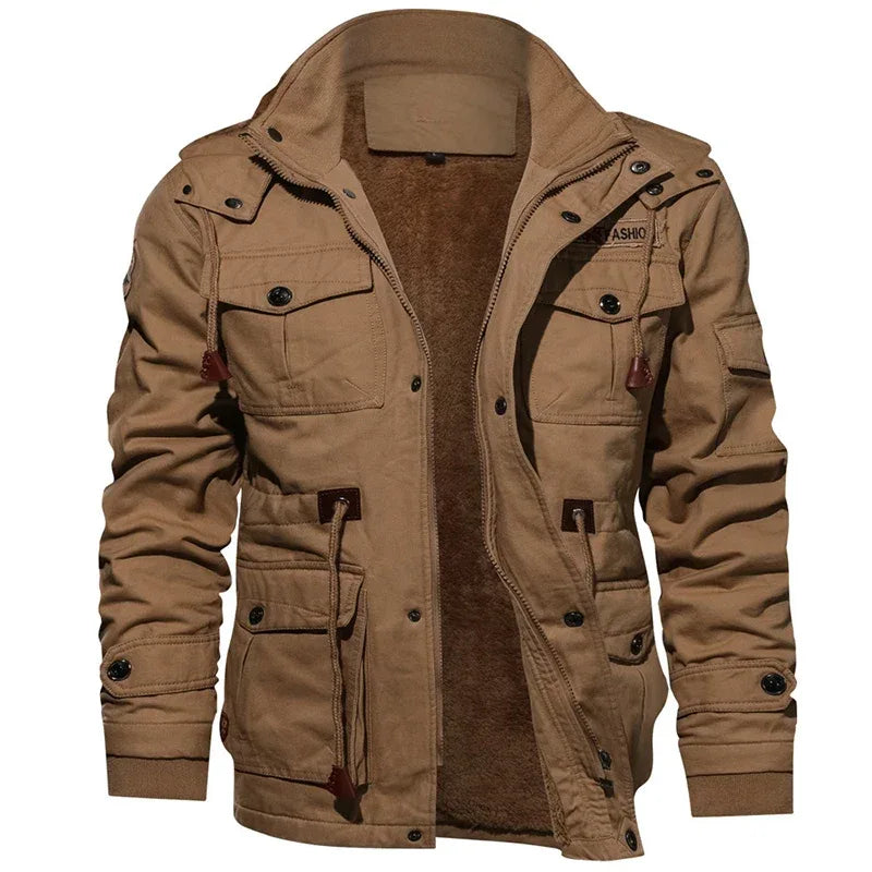 Men’s Military Hooded Winter Parka – Warm Snow Coat - Dazzling Beauty Solution