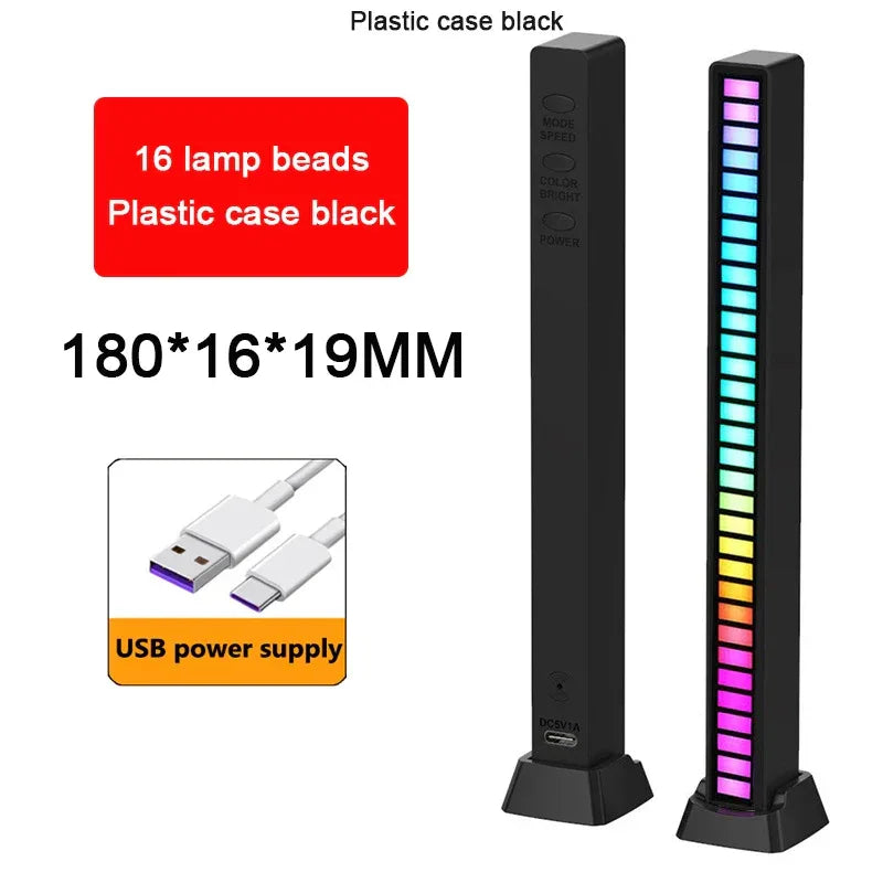 RGB Music Rhythm LED Light – Sound Reactive with App Control - Dazzling Beauty Solution
