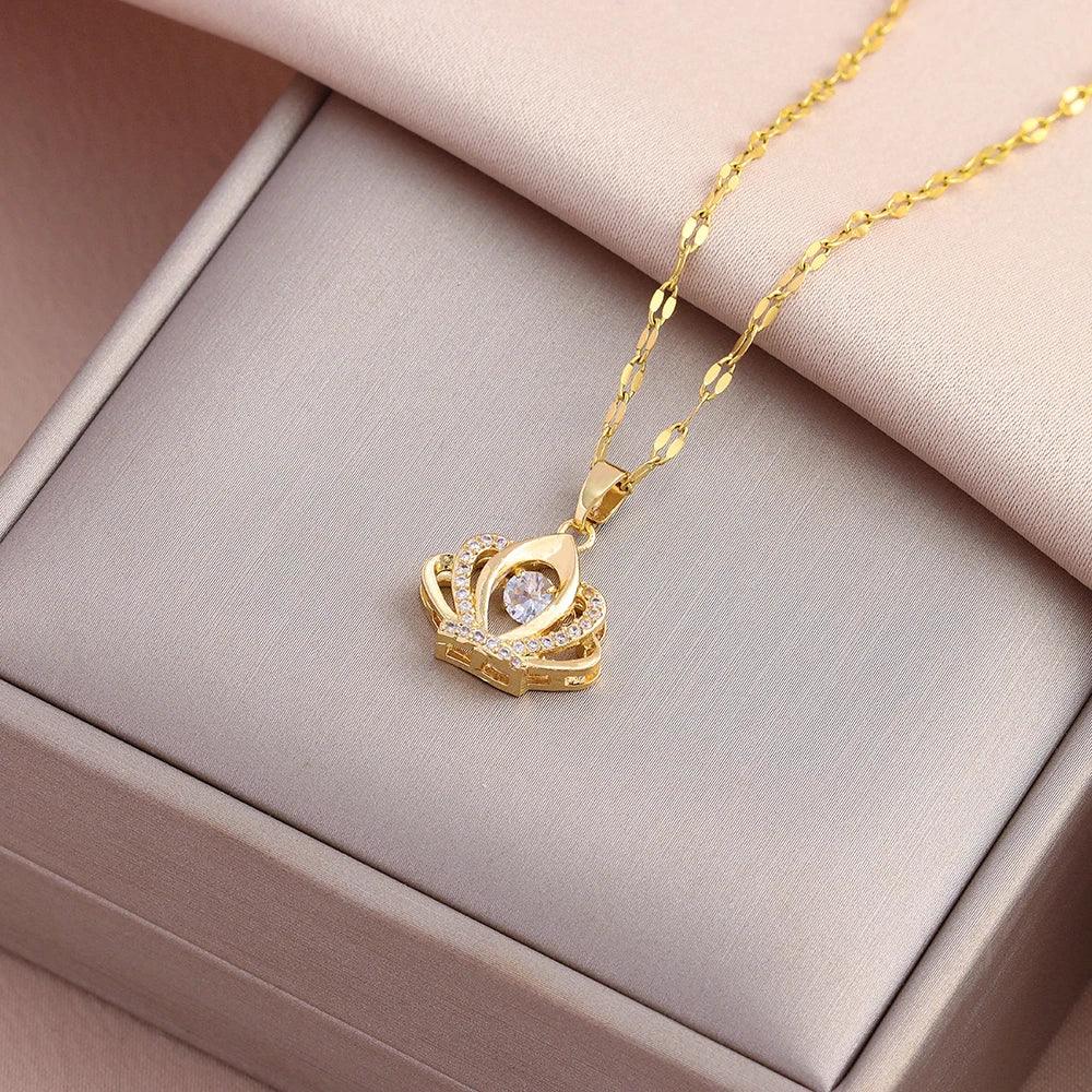 Sweet Sexy Beating Heart Pendant Necklace – Stainless Steel Luxury Jewelry - Dazzling Beauty Solution