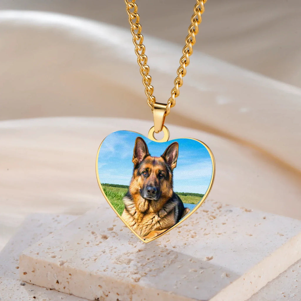 Custom Photo Necklace – Personalized Stainless Steel Picture Pendant - Dazzling Beauty Solution