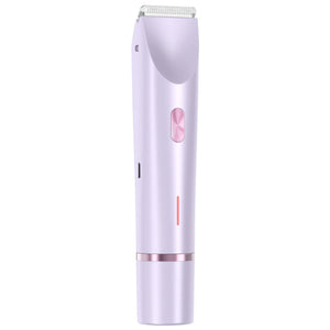 2-in-1 Rechargeable Women’s Electric Shaver – Bikini & Facial Trimmer, Wet/Dry, Low Noise (Type-C, Portable) - Dazzling Beauty Solution