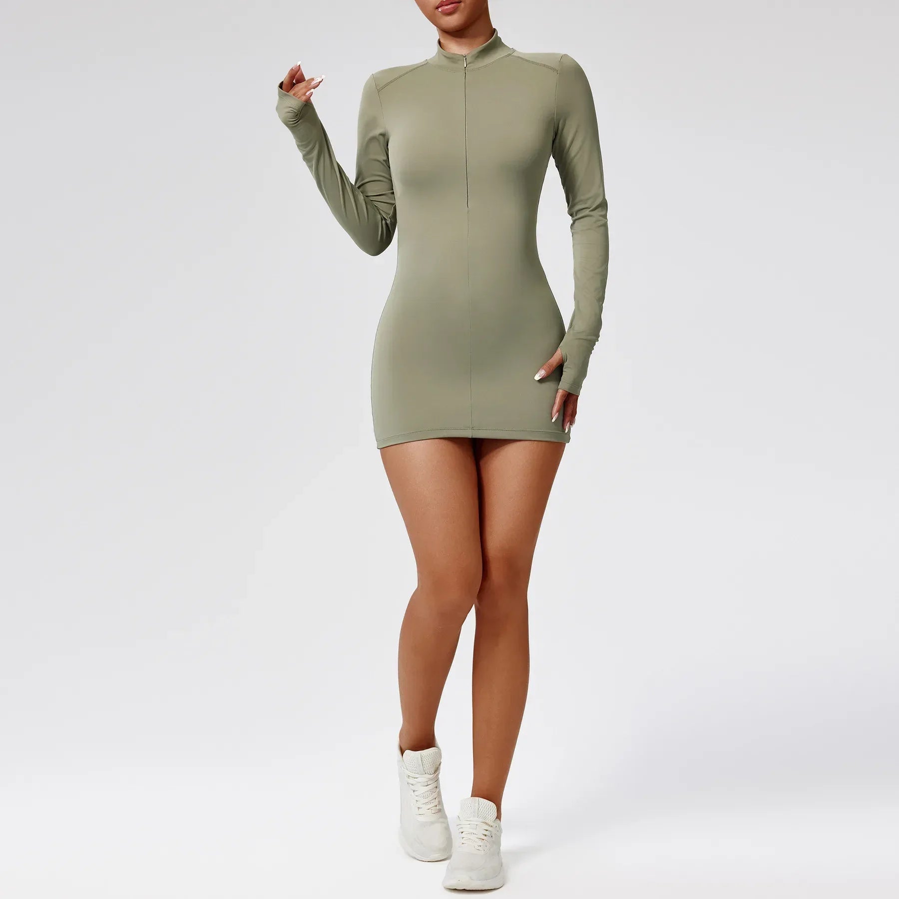 Women’s Zipper Front Yoga Jumpsuit – Slim Fit Activewear Bodysuit - Dazzling Beauty Solution