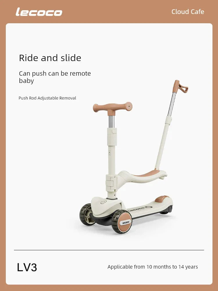 3-in-1 Kids Scooter & Ride-On for Ages 2-6 - Dazzling Beauty Solution