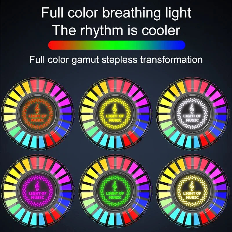 Vehicle Rhythm Fragrance LED Lamp – Sound-Controlled Ambient Light with App & Perfume - Dazzling Beauty Solution