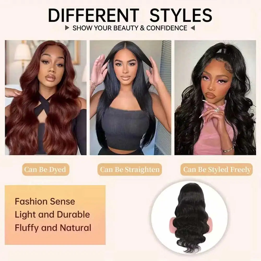 250% Density Body Wave Glueless Wig - Pre-Cut HD Lace Human Hair Wig