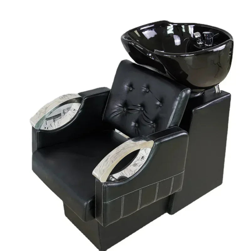 Space-Saving Semi Reclining Shampoo Chair - Dazzling Beauty Solution