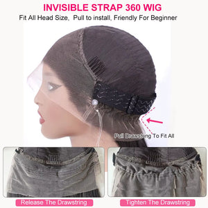 Discover the 250% Density Invisi Strap 360 Full HD Lace Wig – Chocolate Brown Deep Wave Perfection for effortless style.
