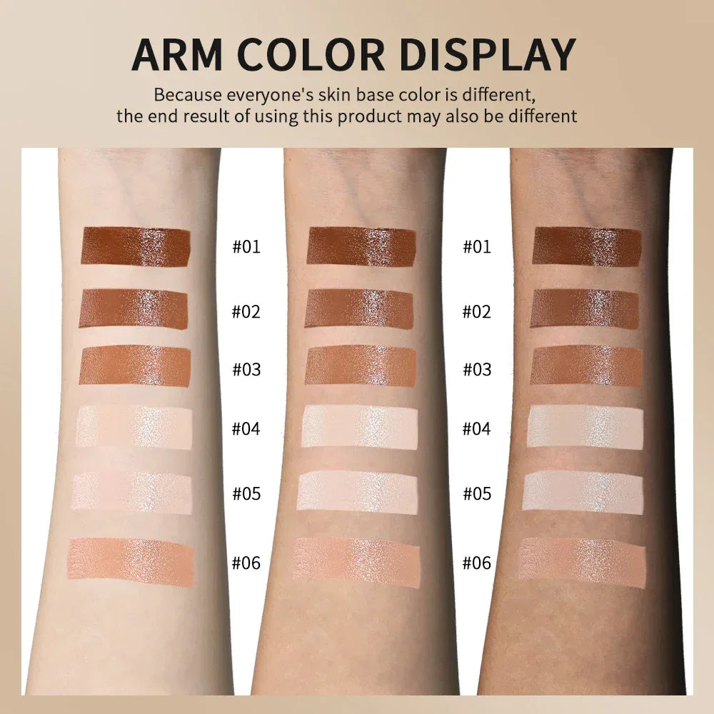 Vegan Serum-Infused Foundation Stick – Hydrating Skin Tint Balm, Anti-Aging, Sensitive-Skin Friendly (6 Shades) - Dazzling Beauty Solution