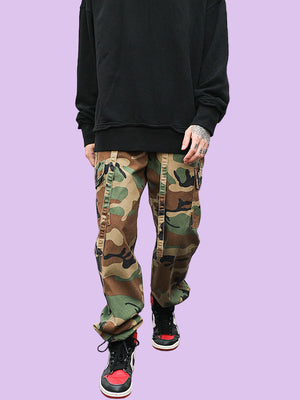 Men’s Camouflage Low-Waist Canvas Pants - Dazzling Beauty Solution