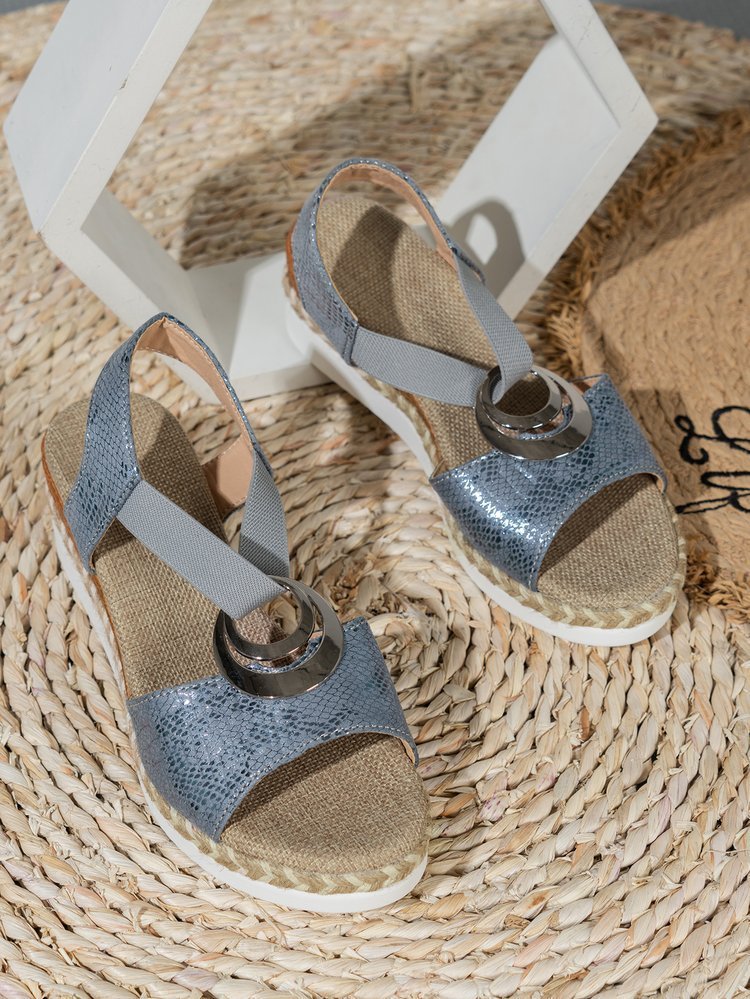 Women's Summer New Hemp Rope Wedge Light Bottom Peep Toe Sandals - Dazzling Beauty Solution