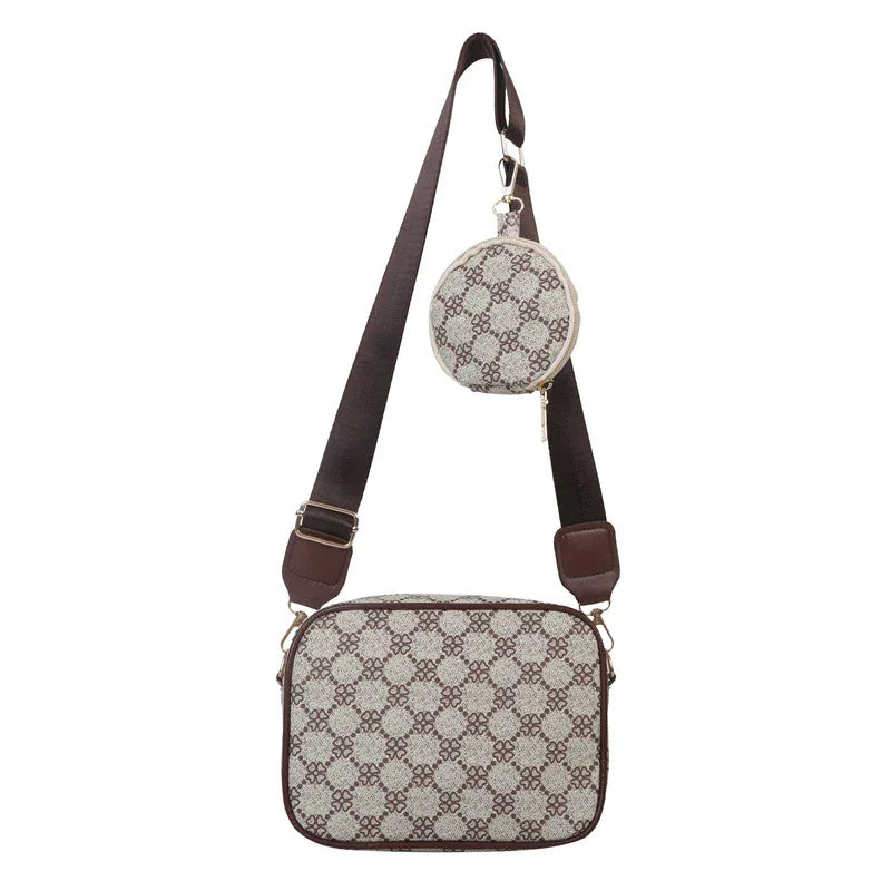 Vintage Pattern Crossbody Bags For Women Shoulder Shell Bag Trend Small Purse And Handbag Luxury Designer Female Square Bag Women's Bag - Dazzling Beauty Solution