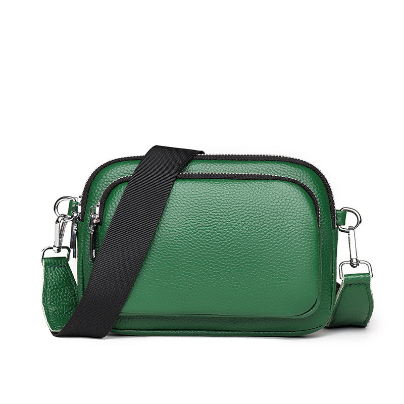 Trendy Multi-Layer Leather Crossbody – Small Square Bag (5 Colors) - Dazzling Beauty Solution