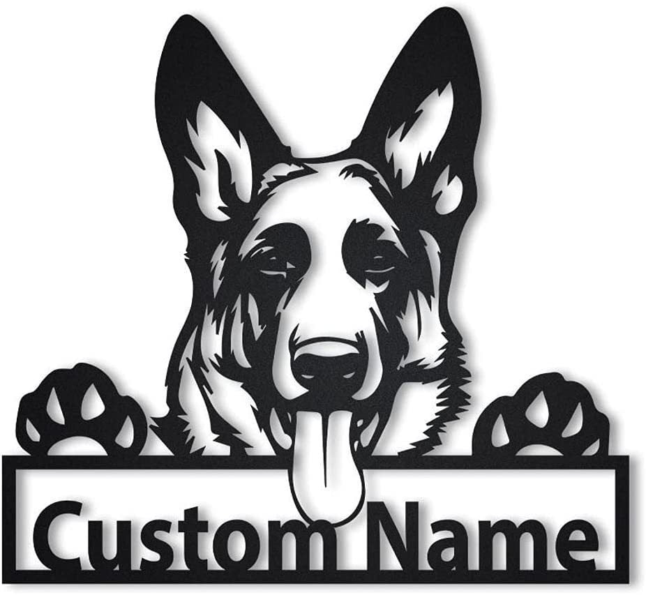 Collie Iron Art Silhouette Wall Pendant – Animal Shape Home Décor - Dazzling Beauty Solution