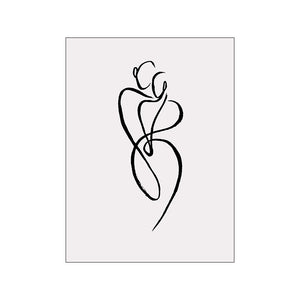 Body Art Canvas Poster – Modern Geometric Wall Art for Sofa or Bedroom - Dazzling Beauty Solution