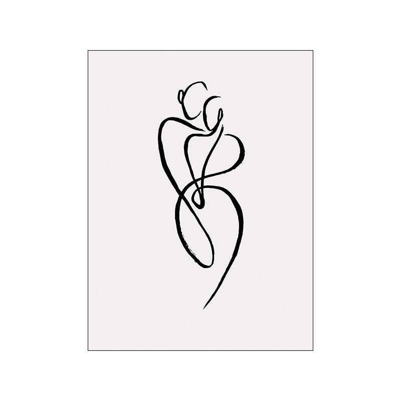 Body Art Canvas Poster – Modern Geometric Wall Art for Sofa or Bedroom - Dazzling Beauty Solution