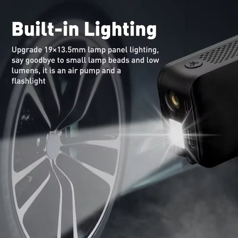 Rechargeable Air Pump Tire Inflator Portable Compressor Digital Cordless Car Tyre Inflator for Motocycle Bicycle Balls - Dazzling Beauty Solution
