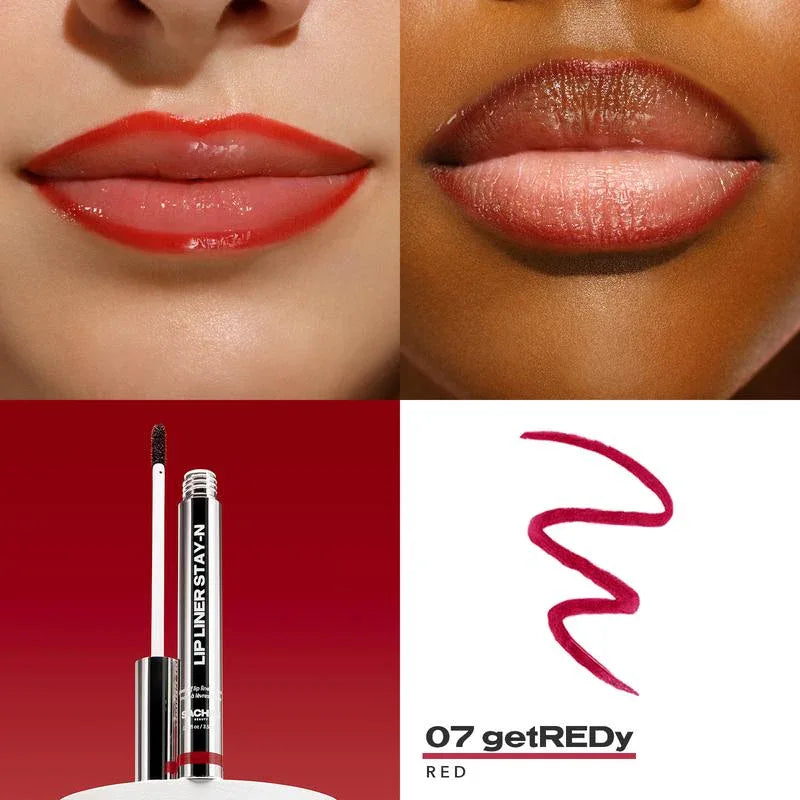 LIP LINER STAY-N - Peel-Off Lip Liner Stain - All Day & Night Lipliner - Dazzling Beauty Solution