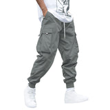 Men’s Winter Multi-Pocket Cargo Pants – Casual Hip-Hop Drawstring Streetwear Trousers - Dazzling Beauty Solution