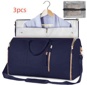 Women’s Large Capacity Travel Duffle Bag – Waterproof Foldable Suit Tote - Dazzling Beauty Solution