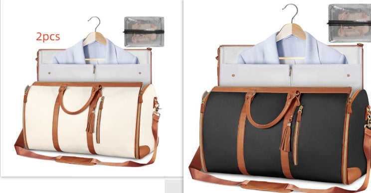 Women’s Large Capacity Travel Duffle Bag – Waterproof Foldable Suit Tote - Dazzling Beauty Solution