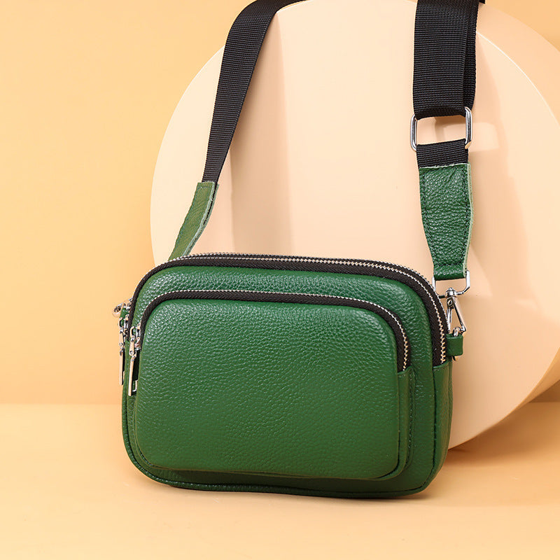 Trendy Multi-Layer Leather Crossbody – Small Square Bag (5 Colors) - Dazzling Beauty Solution