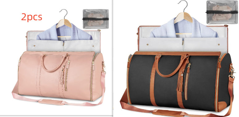 Women’s Large Capacity Travel Duffle Bag – Waterproof Foldable Suit Tote - Dazzling Beauty Solution