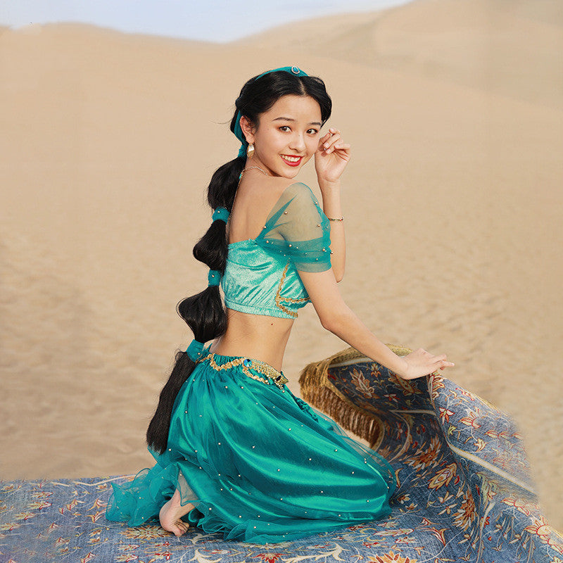 Belly Dance Performance Costume Halloween Costume Set - Dazzling Beauty Solution