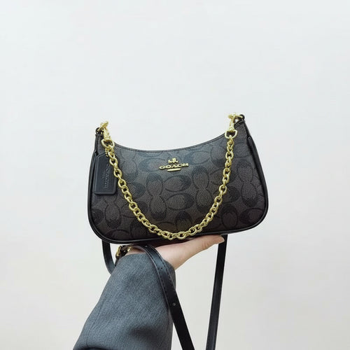 Floral Designer Shoulder Bag – Elegant Leather Handbag with Adjustable Strap & Multiple Compartments - Dazzling Beauty Solution