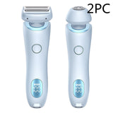 2-in-1 Rechargeable Epilator & Hair Removal Trimmer – Face, Body, Bikini, Legs & Underarms - Dazzling Beauty Solution